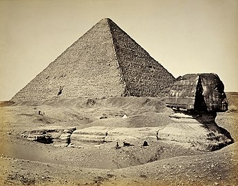 La Grande Sfinge di Giza nel 1858.