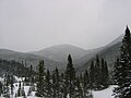 L'hiver dans les Monts Chic-Chocs, péninsule de la Gaspésie, Québec.