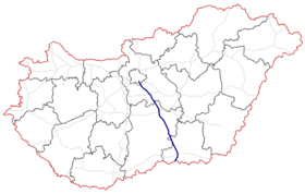 Carte de l’autoroute M5