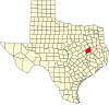 State map highlighting Leon County