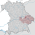 Lage der Stadt Straubing in Bayern