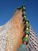 Détail d'un extérieur de la Casa Batlló.