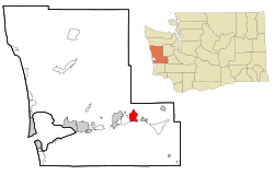 Location of Satsop, Washington