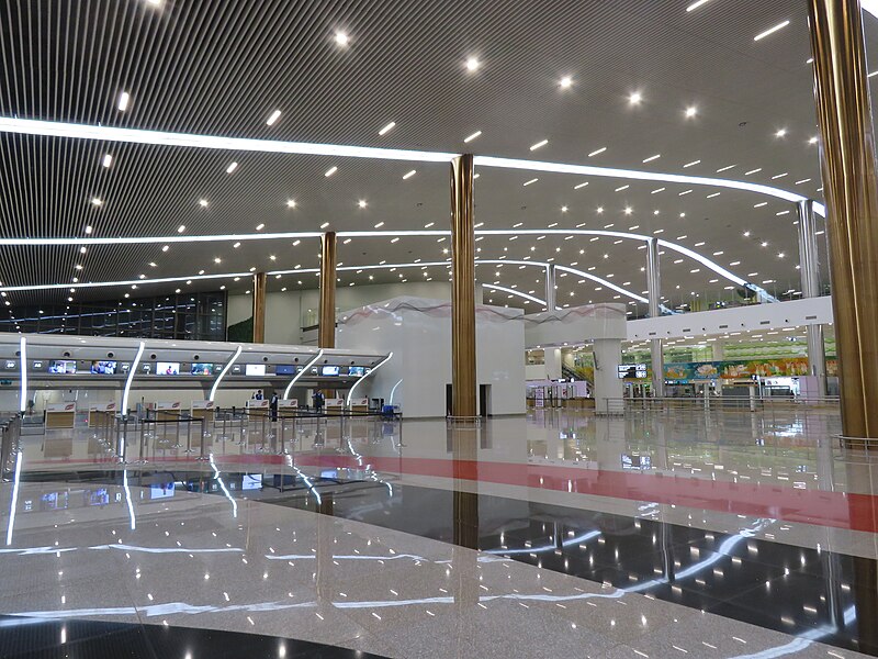 File:Kannur International Airport inside during LGFC - Bhutan 2019.jpg