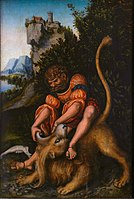 Samson et le lion 1525, Weimar