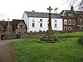 Ross-on-Wye, Angleterre, croix près de la tombe des 315 victimes de la peste en 1637.