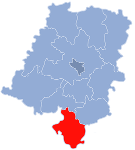 Powiat Powiat głubczycki v Opolskom vojvodstve (klikacia mapa)