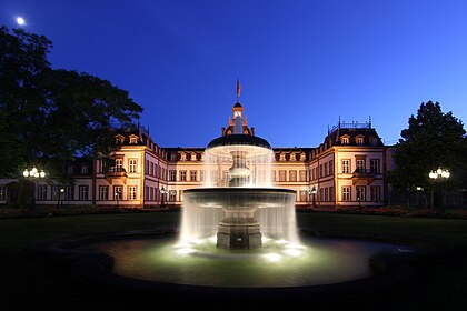 Schloss Philippsruhe in Abendstimmung