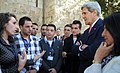 Falastinlik talabalar va John Kerry