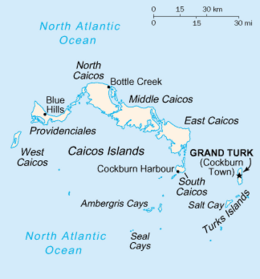 Turks e Caicos - Mappa