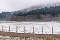 English: Wooden fence in a meadow on Warmbader Straße Deutsch: Holzzaun in einer Wiese an der Warmbader Straße