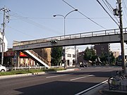 名鉄病院藤ノ宮歩道橋（西区・2013年8月）