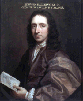 Portrait d'Edmond Halley.