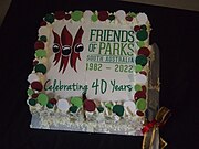 Friends of Parks 40th anniversary cake