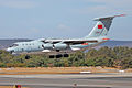 A People's Liberation Army Air Force (China) Ilyushin Il-76 aircraft lands at Perth Airport. The aircraft assisted in the search in the Southern Indian Ocean/Pesawat Angkatan Udara Tentera Pembebasan Rakyat (China) Ilyushin Il-76 mendarat di Lapangan Terbang Perth. Pesawat tersebut telah terlibat dalam pencarian di Laut India Selatan./一架中国人民解放军空军的伊留申76降落在珀斯机场，用于协助搜索南印度洋.