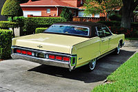 1972 Lincoln Continental, rear view