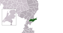 Ligging van Roerdalen-munisipaliteit in Limburg