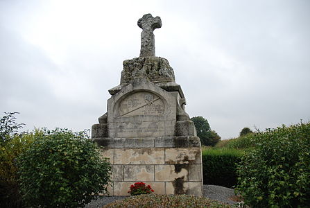 Croix de Bohême à la mémoire de Jean de Luxembourg.