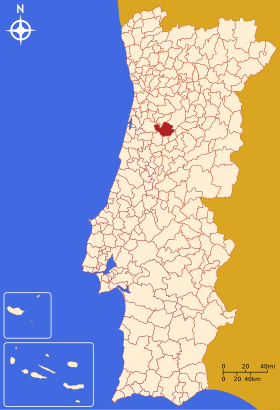 Localização de Tondela