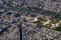   Aerial view of the Palais du Louvre (Louvre Palace)