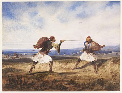 Duel albanais, 1828 Victoria and Albert Museum