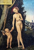 Vénus et Cupidon volant du miel version de 1531 Fondation Bemberg Toulouse