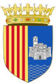 Coat of Arms of the City of Valencia (16th-18th Centuries) Variant party with the Royal Arms of Aragon