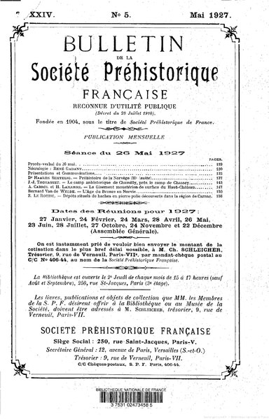 File:Le Rouzic - Dépôts rituels de haches en pierre polie découverts dans la région de Carnac, paru dans le Bulletin de la Société préhistorique française, 1927.djvu