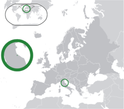 Situation de Serenissim Republica de San Marino<Serenissima Repubblica di San Marino>Serenissima Repubblica di San Marino