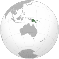 Vị trí của Papua New Guinea