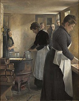 L.A. Ring, Maduddeling på Frederiksberg, 1897, Sorø Kunstmuseum