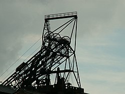 Les forges de Clabecq, haut fourneau (détail).