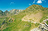 Blick auf die Straße zur Passhöhe des Col du Tourmalet