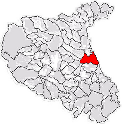 Location in Vrancea County