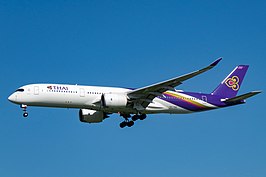 Een Airbus A350-900 van Thai Airways