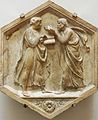 Luca della Robbia: Plato and Aristotle, Florence, 1437/39