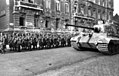 Image 34Hungarian Arrow Cross army/militia and a German Tiger II tank in Budapest, October 1944. (from History of Hungary)