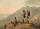 Bushmen Hottentots armed for an expedition 1804