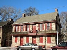 front of stone building