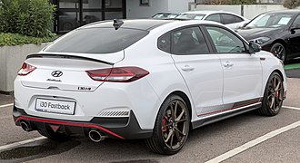 Hyundai i30 Fastback N - right rear view