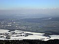 Lommiswil SO, rechts die Aare und der Bucheggberg