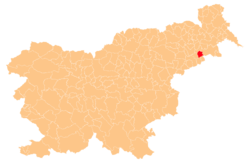 Location of the Municipality of Gorišnica in Slovenia