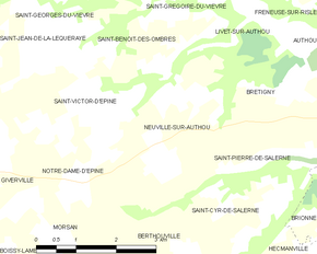 Poziția localității Neuville-sur-Authou