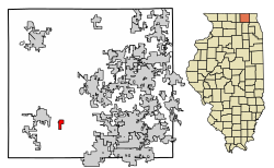 Location in McHenry County, Illinois
