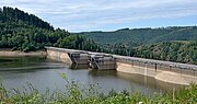 L'amont du barrage.