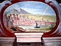 Sovrapporta con scena della fuga di san Gaudenzio da Ivrea