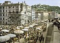 Le Cours en 1880, et à droite les Terrasses.