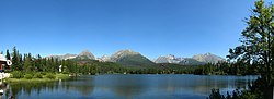 Štrbské pleso im Sommer