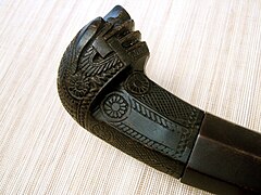 Visayan tenegre horn hilt closeup.JPG