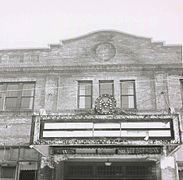 Entrance to Middlesex Theater more or less abandoned 1977...